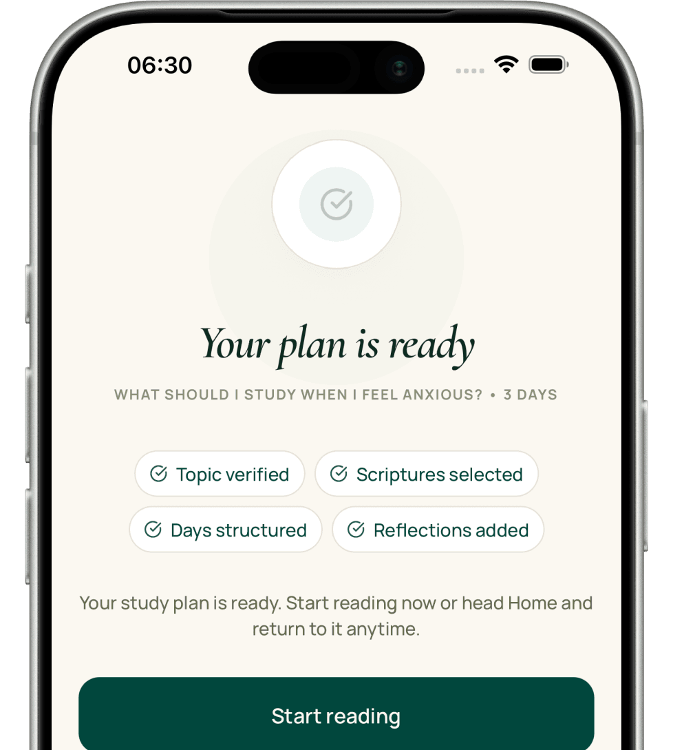 Kyrros generated plan ready to start reading